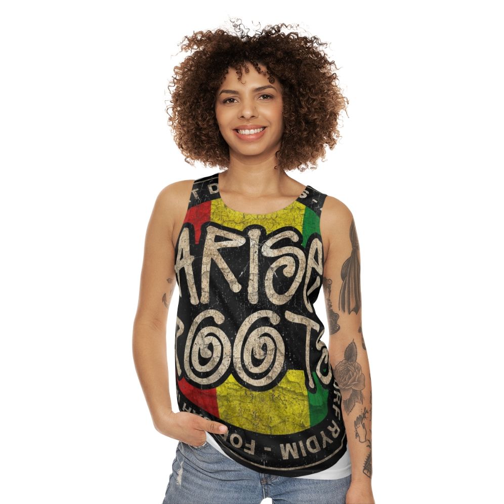 Vintage reggae unisex tank top - women