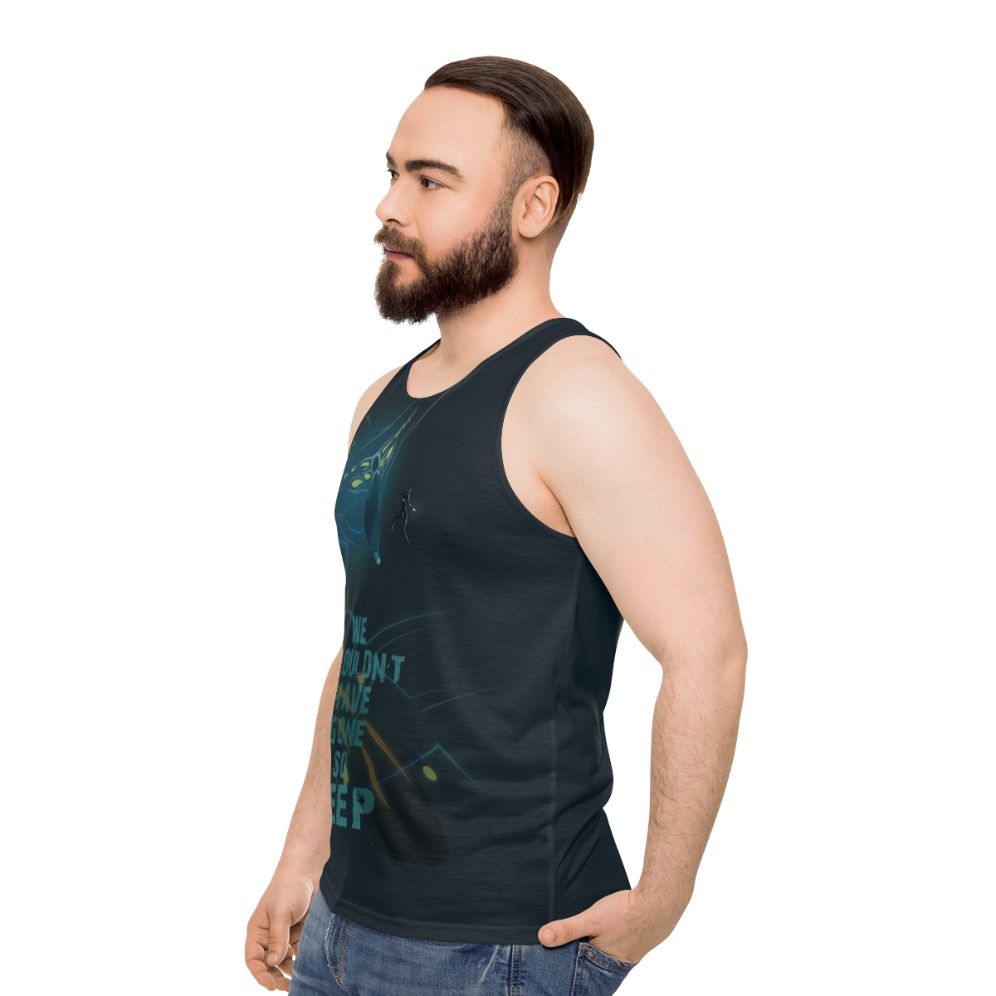 Subnautica inspired unisex tank top - men side