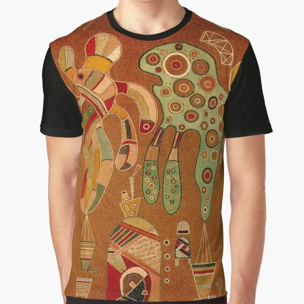 Wassily Kandinsky inspired abstract art graphic t-shirt