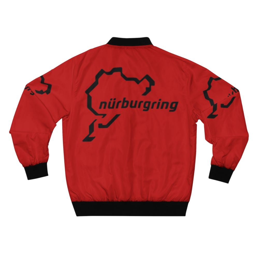 Nurburgring inspired bomber jacket with racing graphics - Back