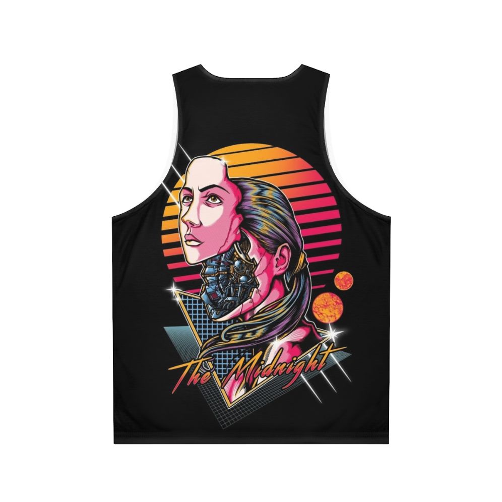 Midnight Unisex Sci-Fi Tank Top - Back