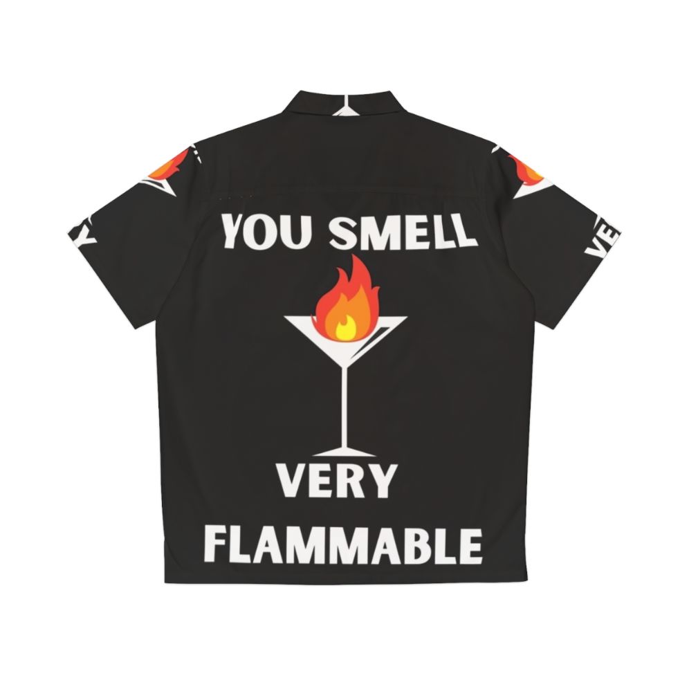 David Rose "You Smell Very Flammable" Hawaiian Shirt - Back