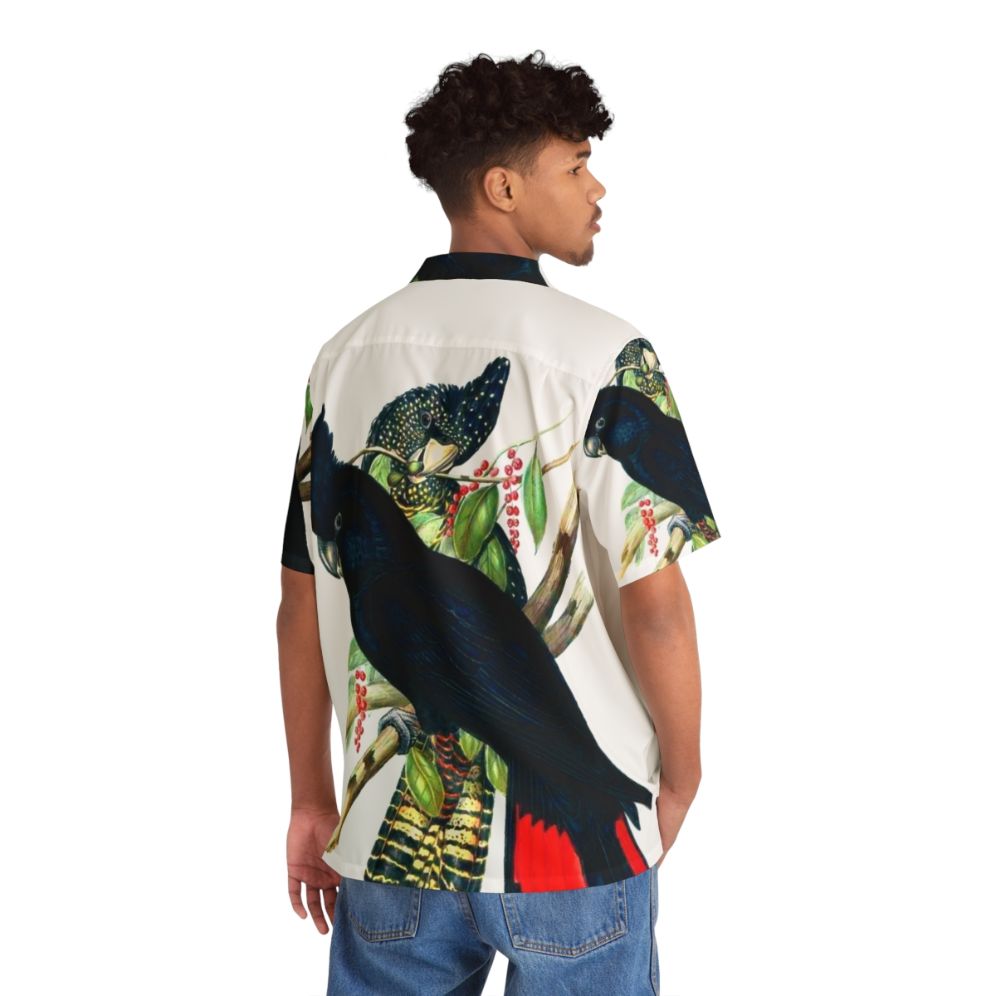 Australian Banksian Black Cockatoo Hawaiian Shirt - People Back