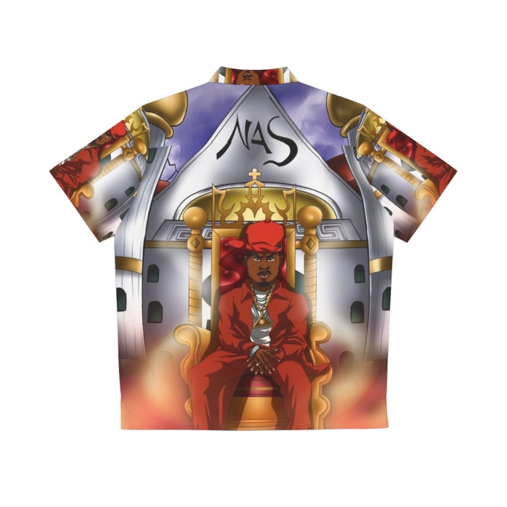 Vibrant abstract anime-inspired Hawaiian shirt - Back