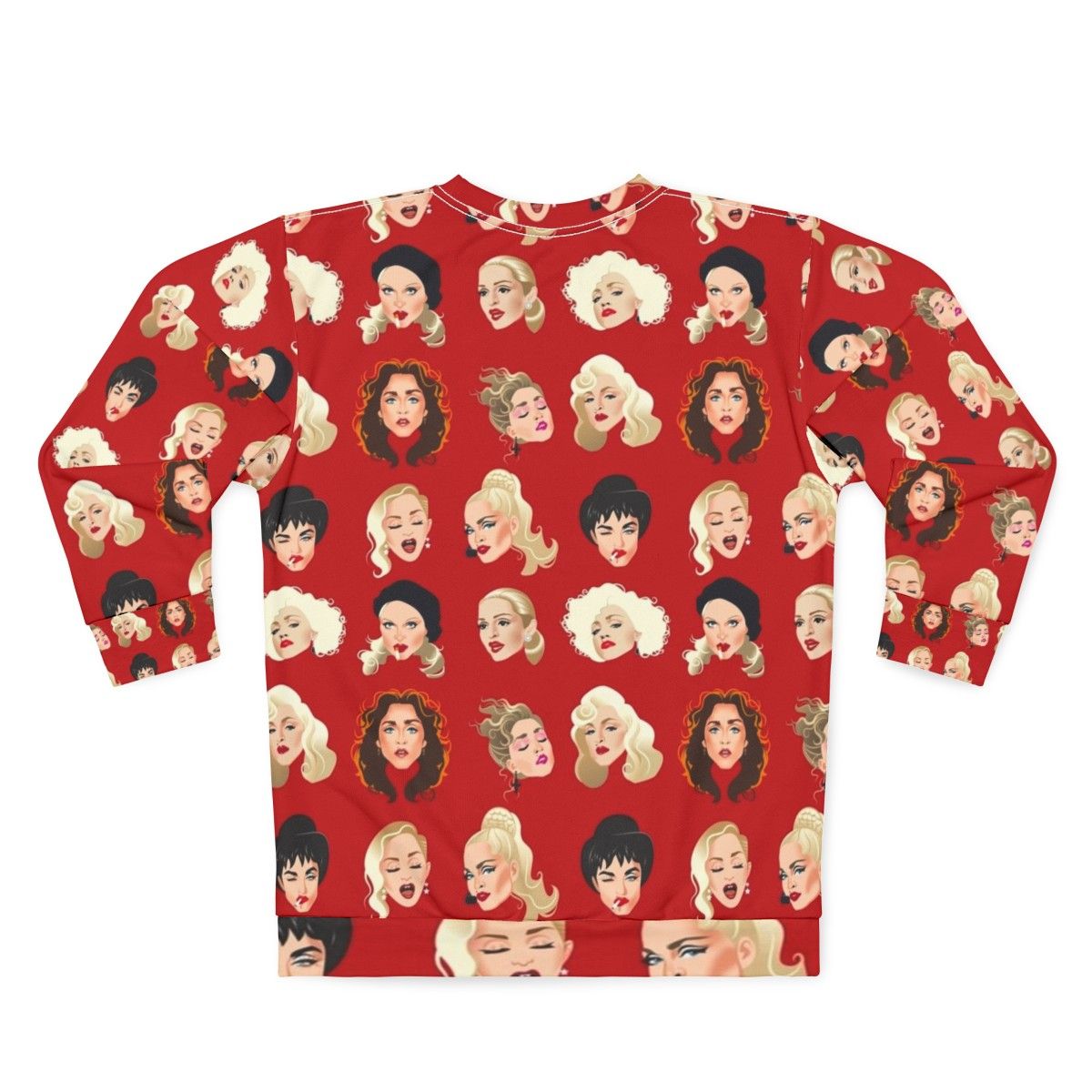 Faces of Madge Pop Art Sweatshirt - Back