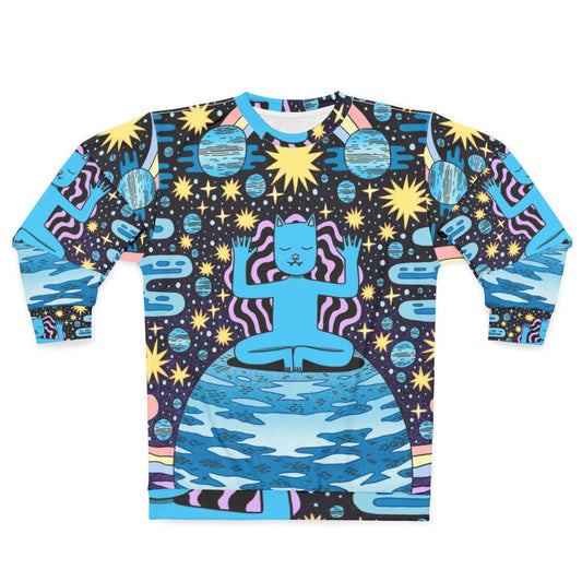 Chill Out Sweatshirt with Cosmic Galaxy Design