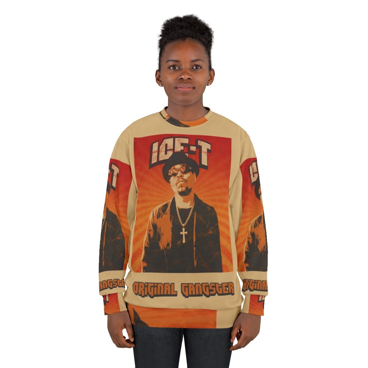 Vintage Ice T Old School Hip Hop Graphic Sweatshirt - women