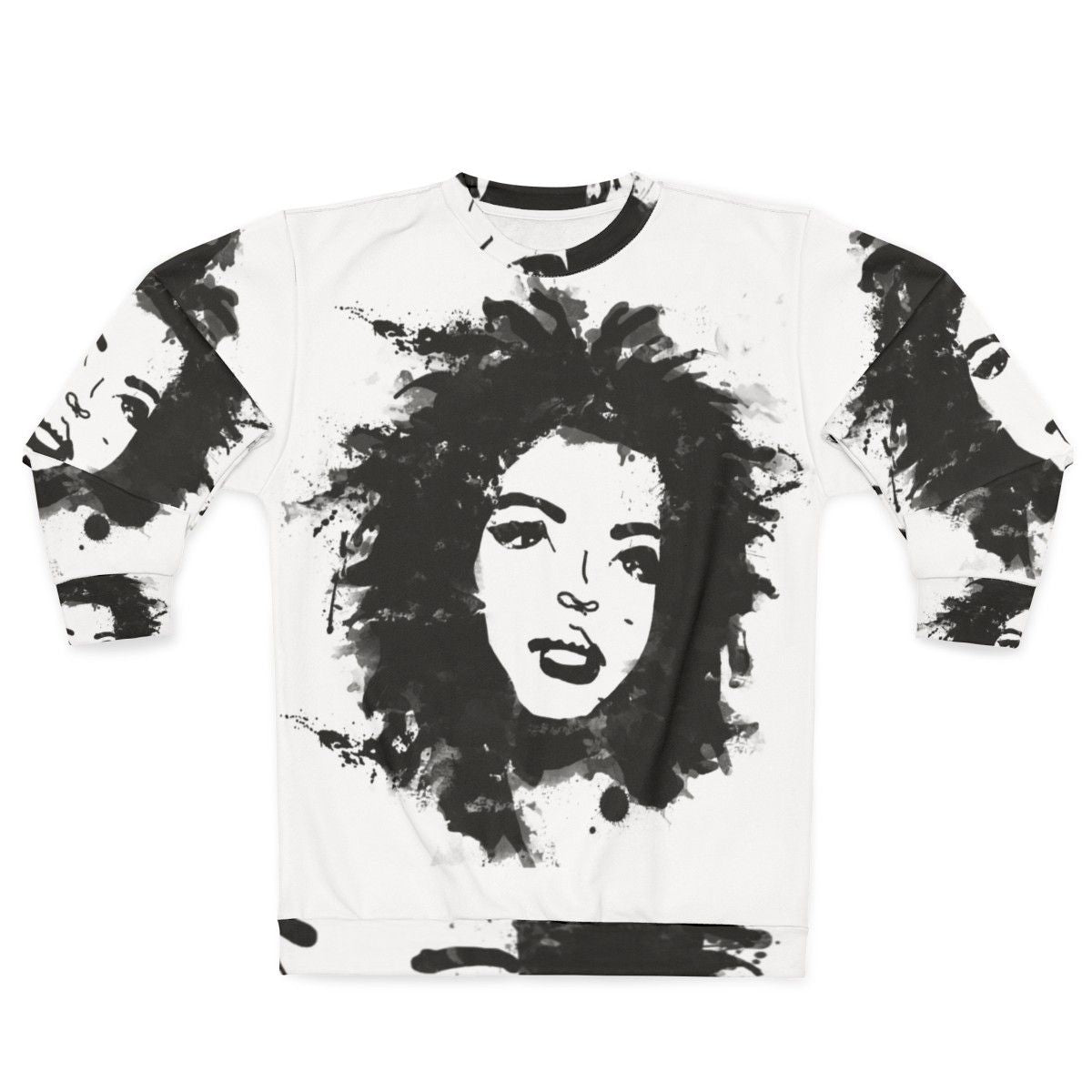 Lauryn Hill Monochrome Graphic Sweatshirt