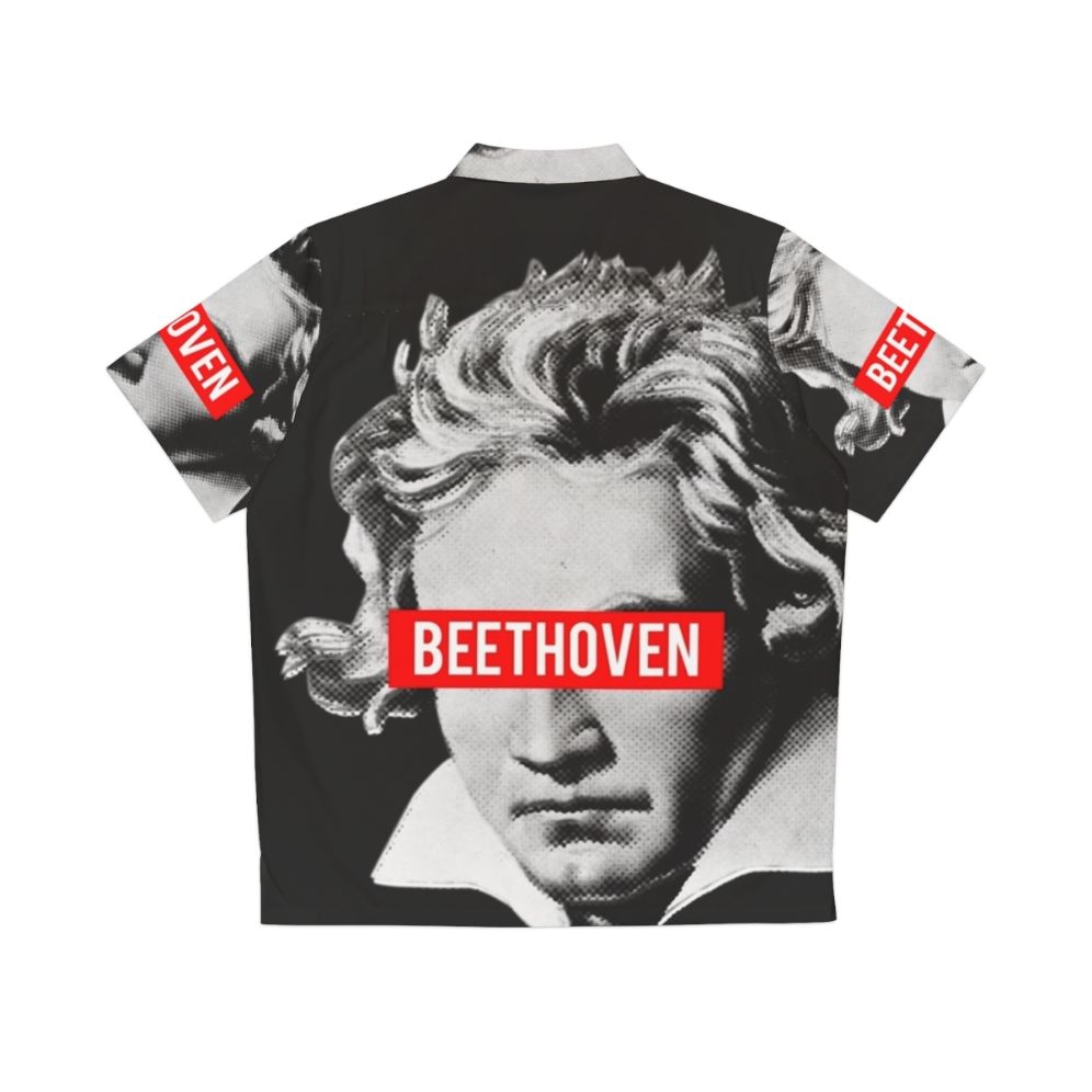 Beethoven classical music hawaiian shirt - Back