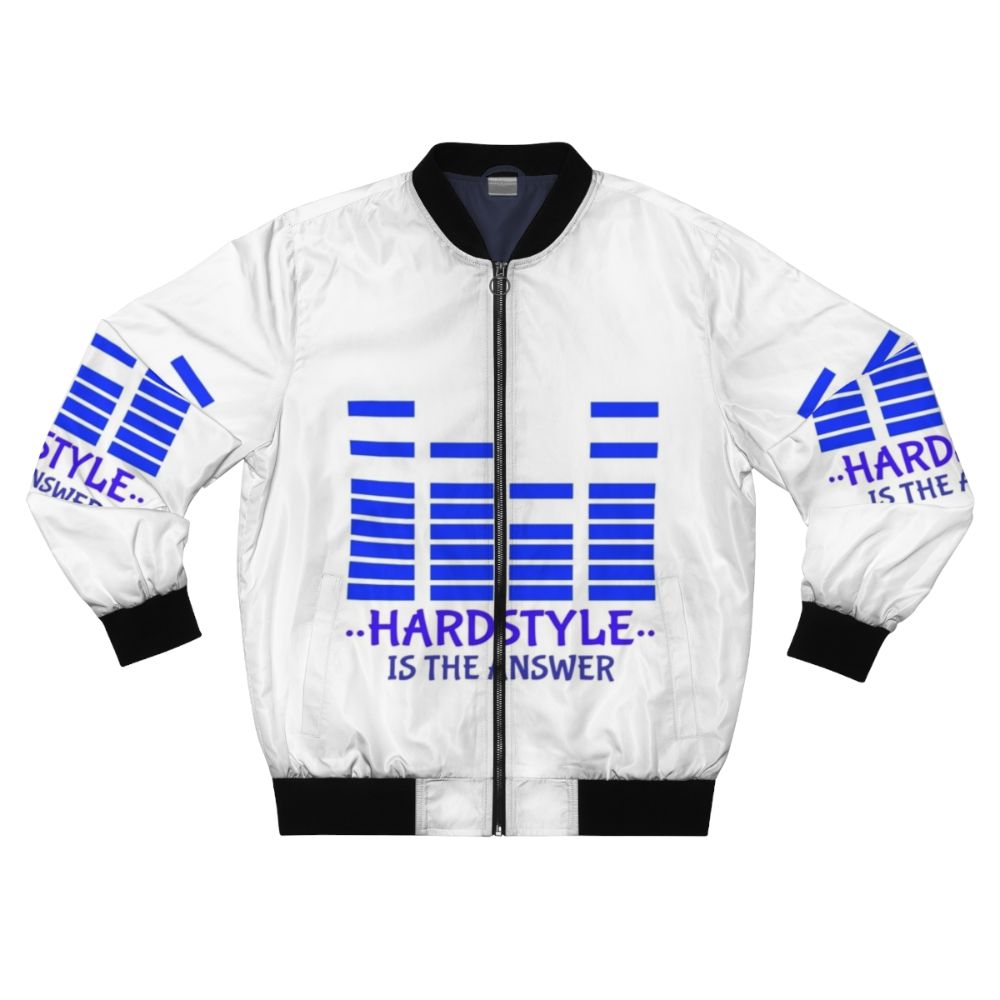 Hardstyle bomber jacket with music-inspired design