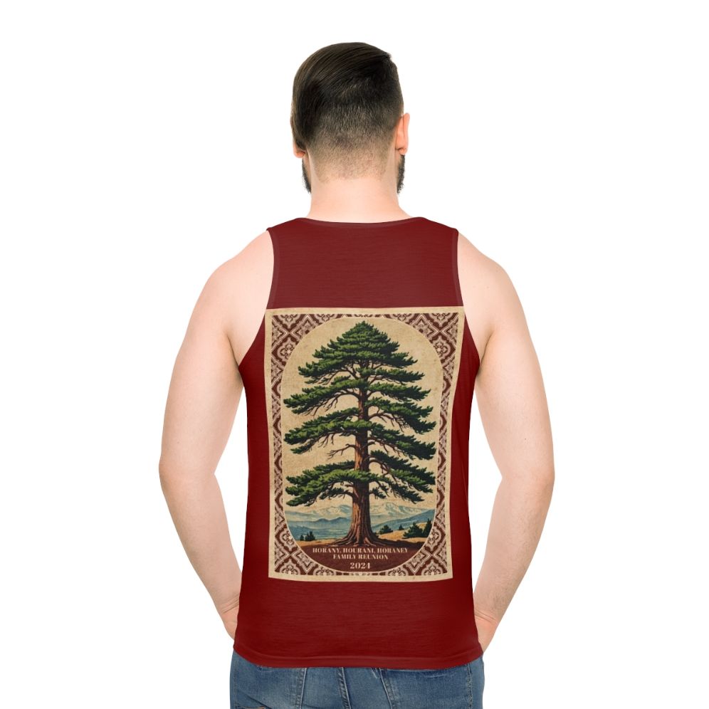 Family Reunion Unisex Tank Top with Horany Design 2024 - men back