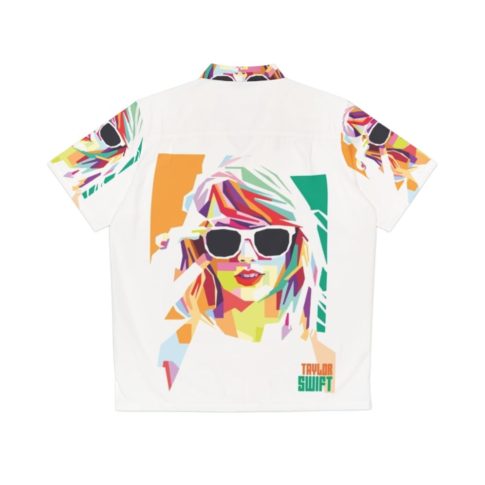 Taylor Wpap Hawaiian Shirt with Tropical Print - Back