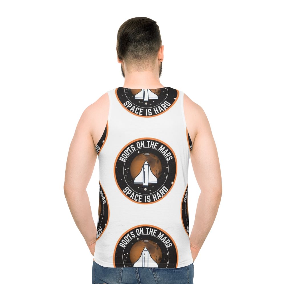 Space Force Boots on the Mars Unisex Tank Top - men back