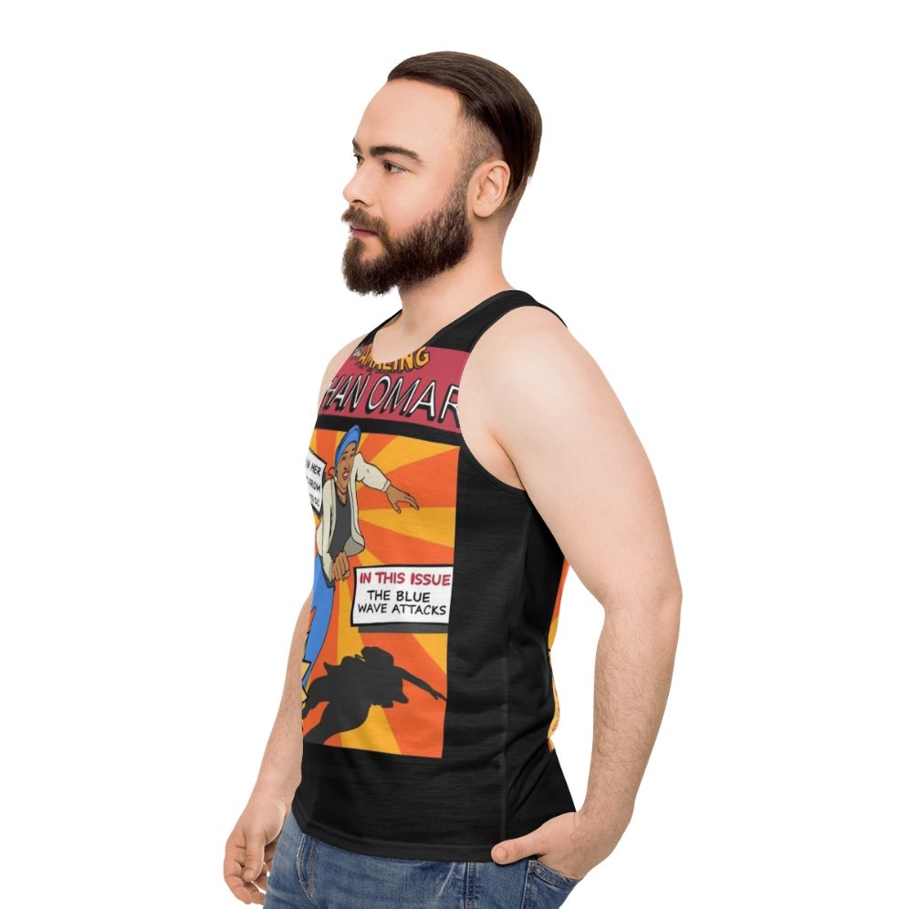 Ilhan Omar Feminist Superhero Tank Top - men side