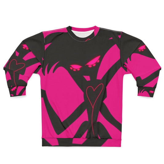 Neon Angel Dust Sweatshirt with Spiderweb Design