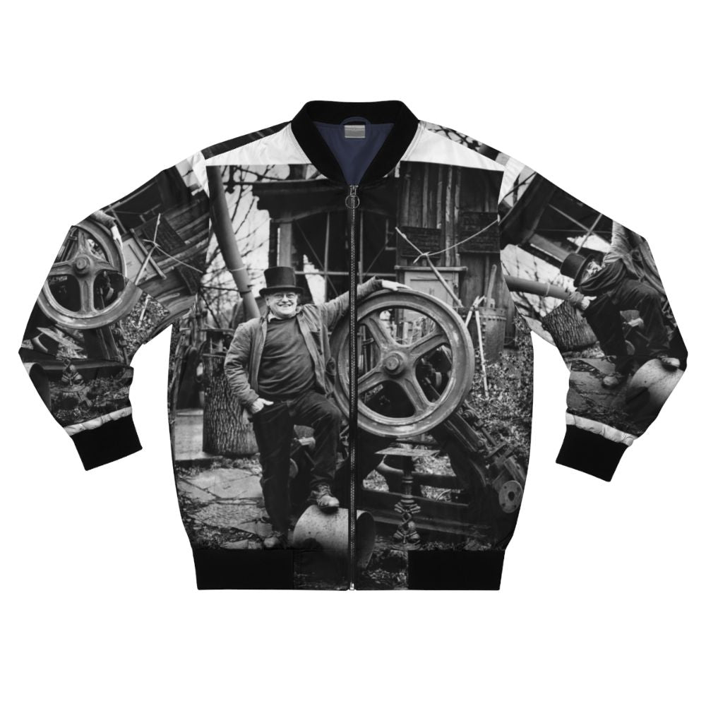 Fred Dibnah Steeplejack Bomber Jacket with Industrial and Victorian Influences