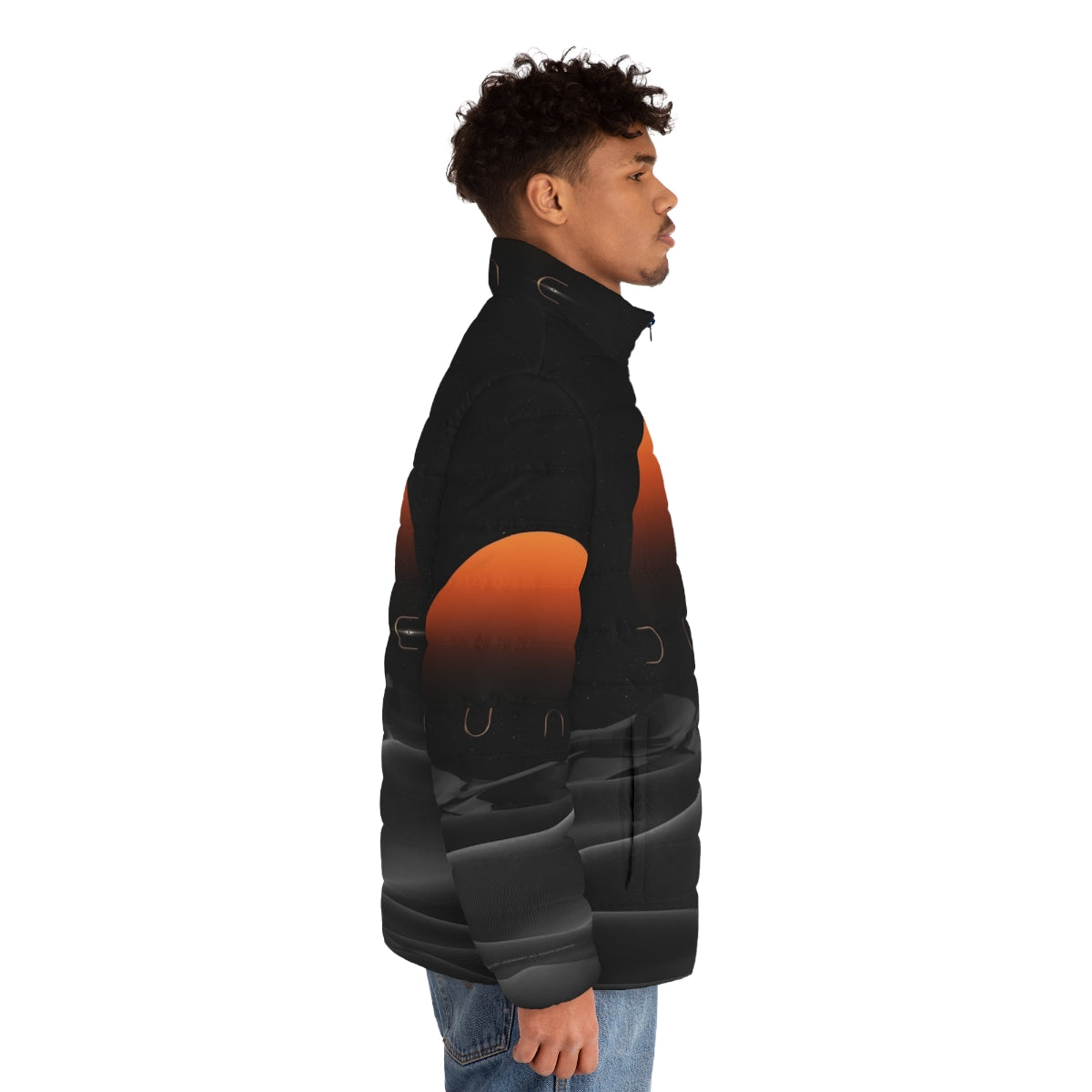 Dune Sunset Puffer Jacket - Officially Licensed Dune 2020 Merchandise - men side right