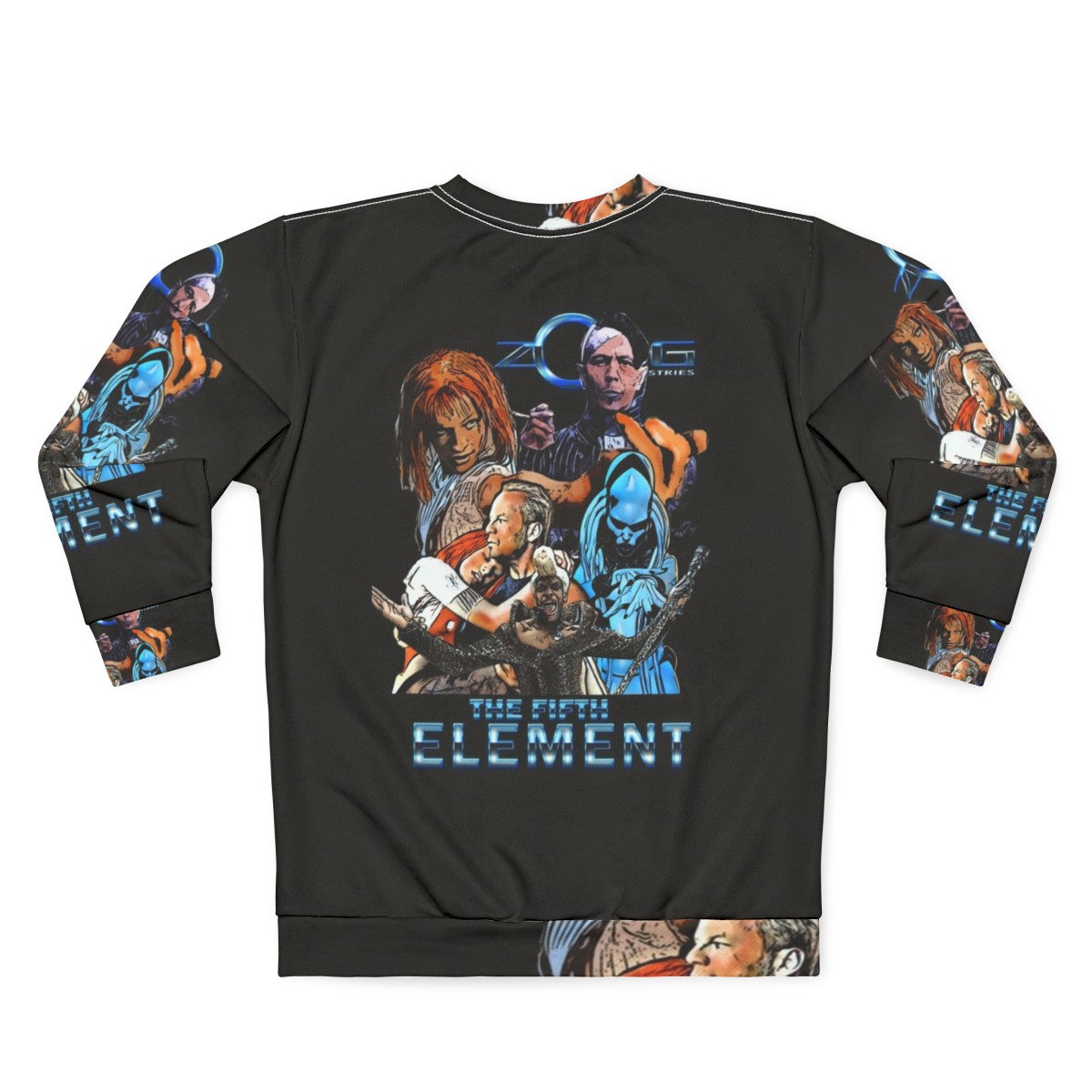 The Fifth Element Sweatshirt 2 featuring iconic sci-fi movie imagery - Back