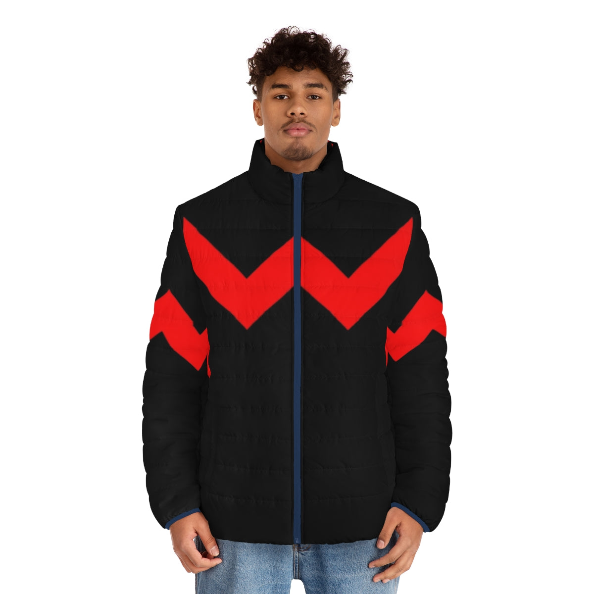 Wonderful W Puffer Jacket featuring superhero-inspired design - men front