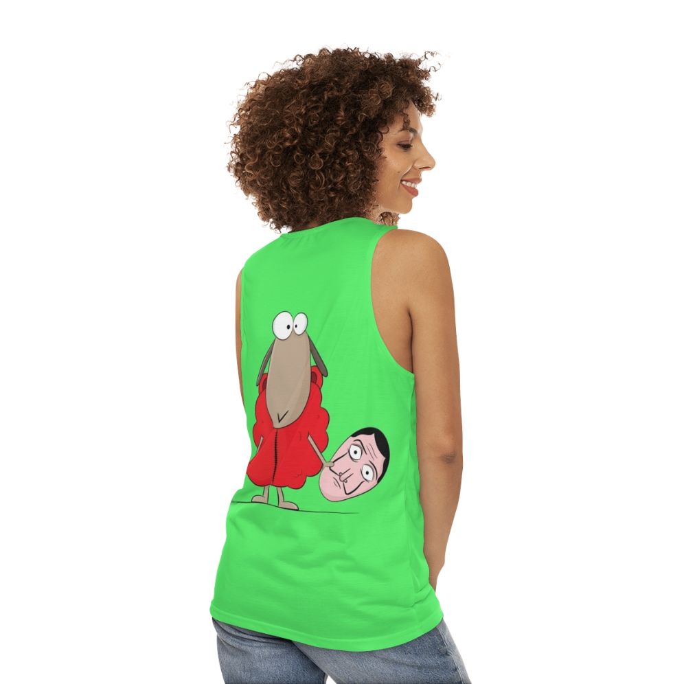 Sheep Money Heist Unisex Tank Top - women back