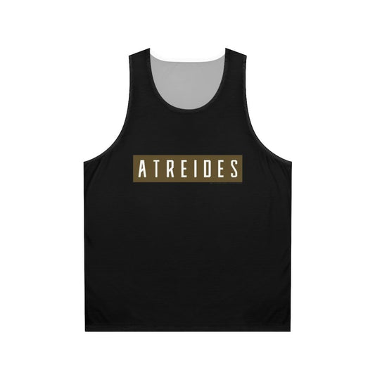 Dune House Atreides Unisex Tank Top with Horizontal Banner Design