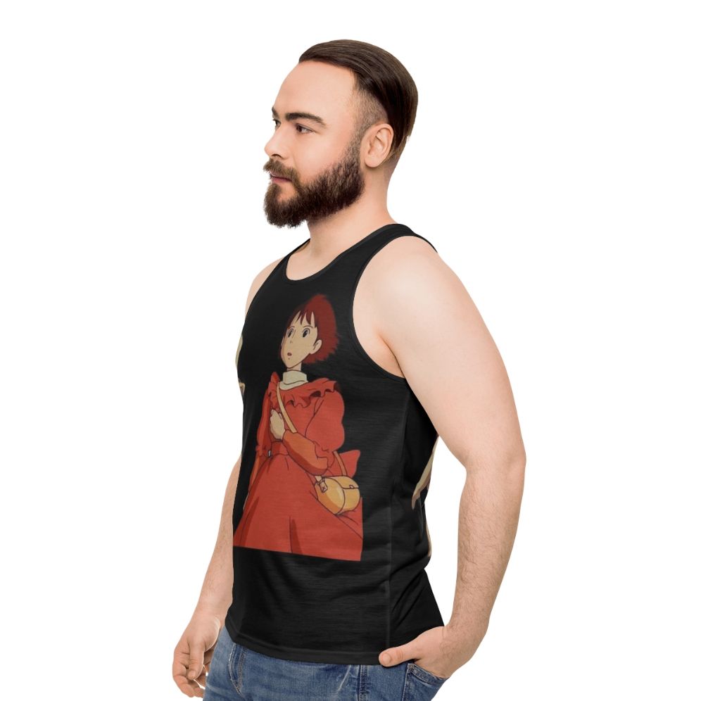 The Wind Rises Unisex Tank Top featuring Powerful Characters from the Studio Ghibli Film - men side