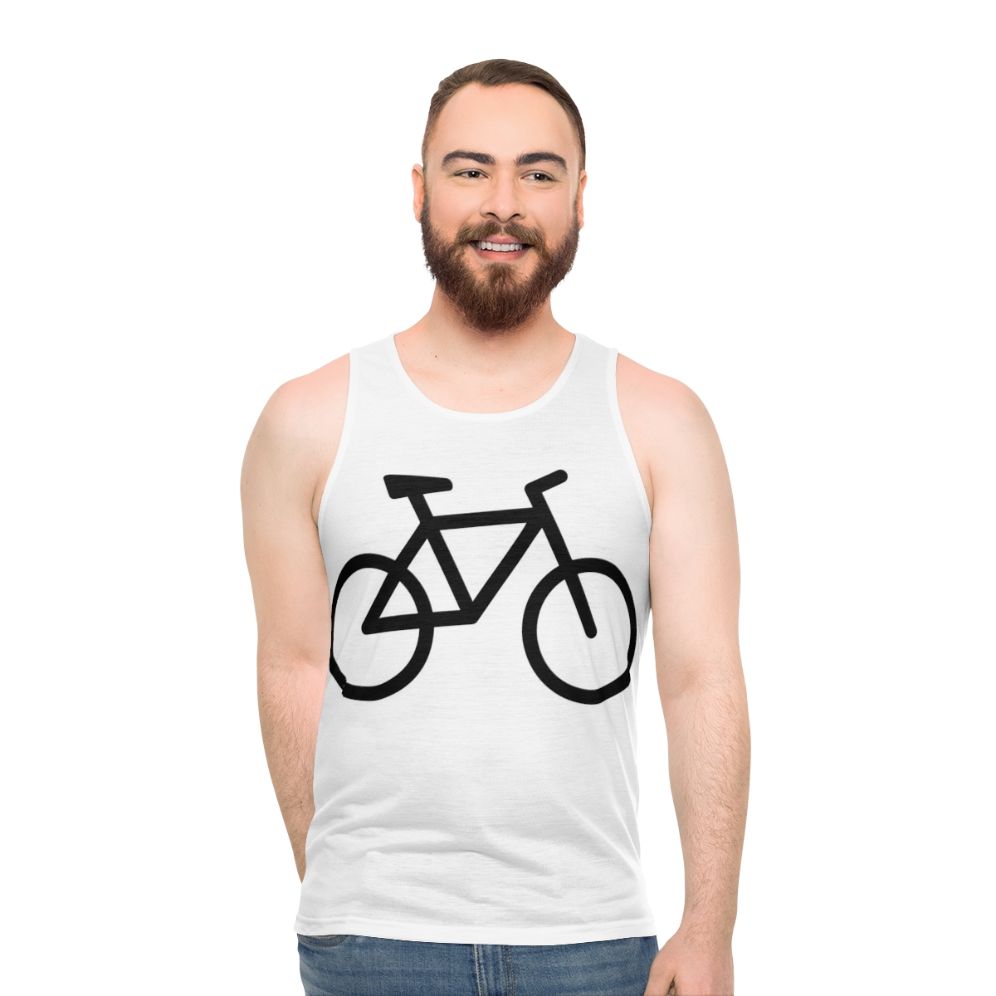 Unisex bicycle tank top for cycling enthusiasts - men