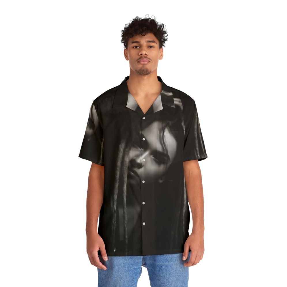 Zhavia Tropical Print Hawaiian Shirt 2 - People Front