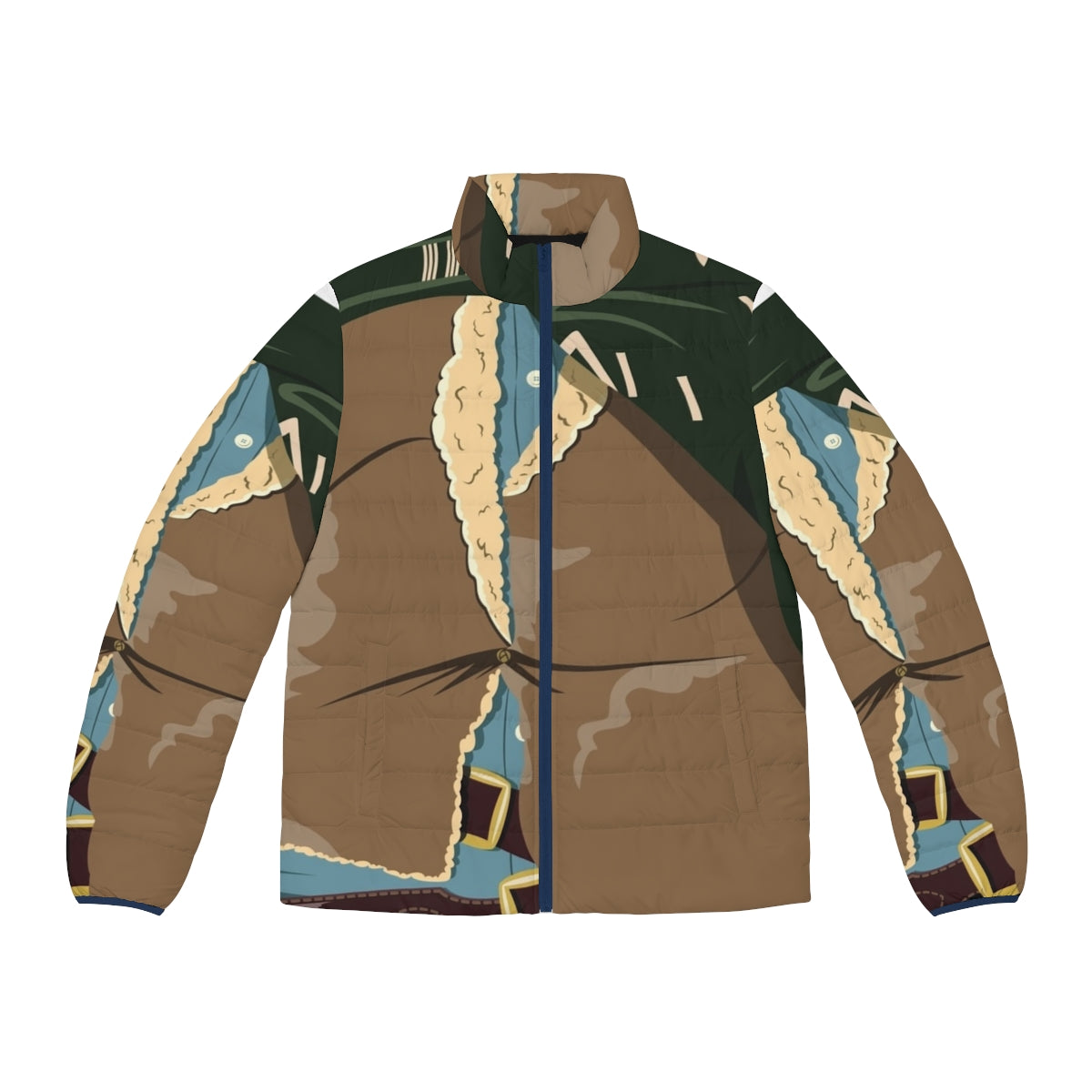 Puffer jacket with no name, inspired by spaghetti western classics