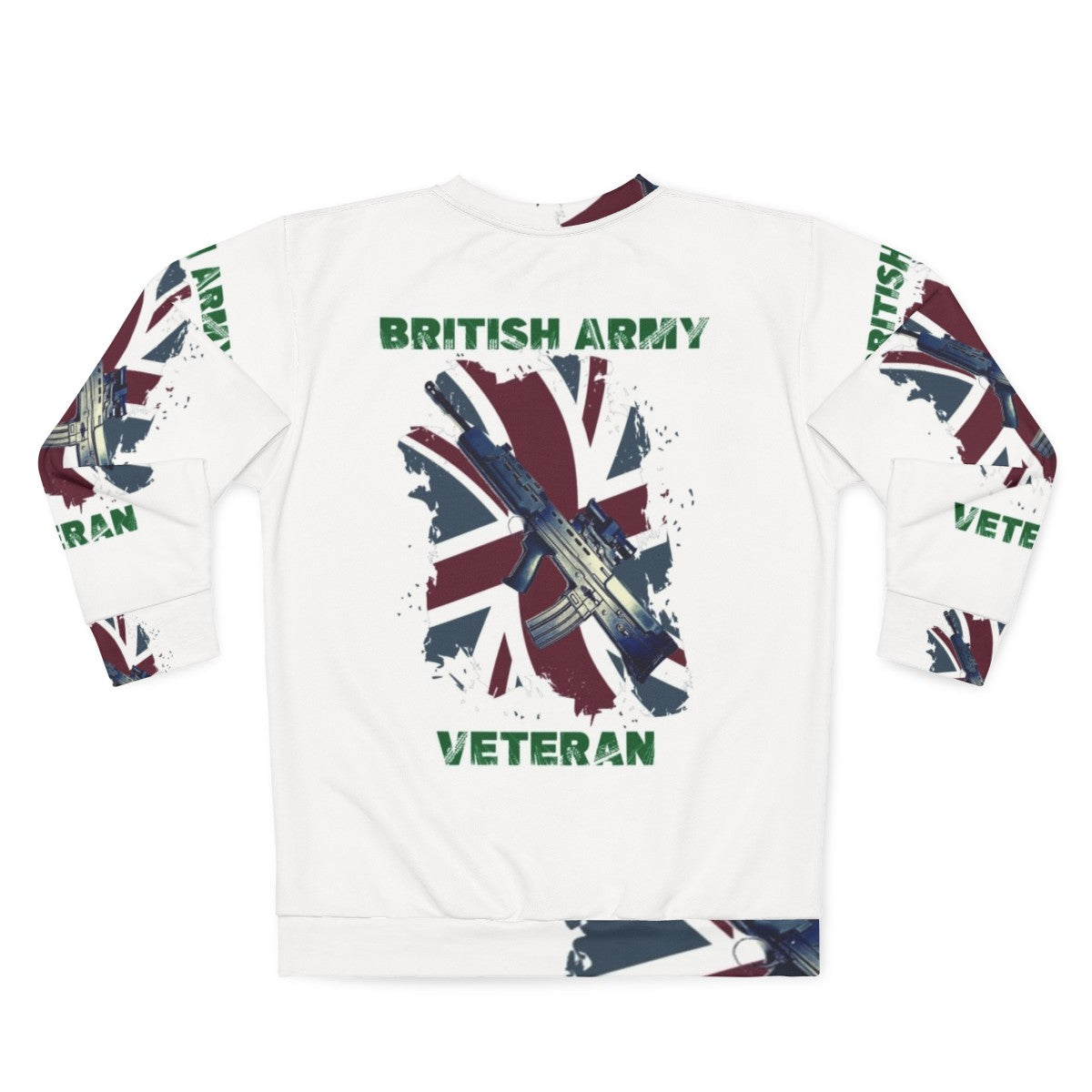 British Army Veteran Military Sweatshirt - Back