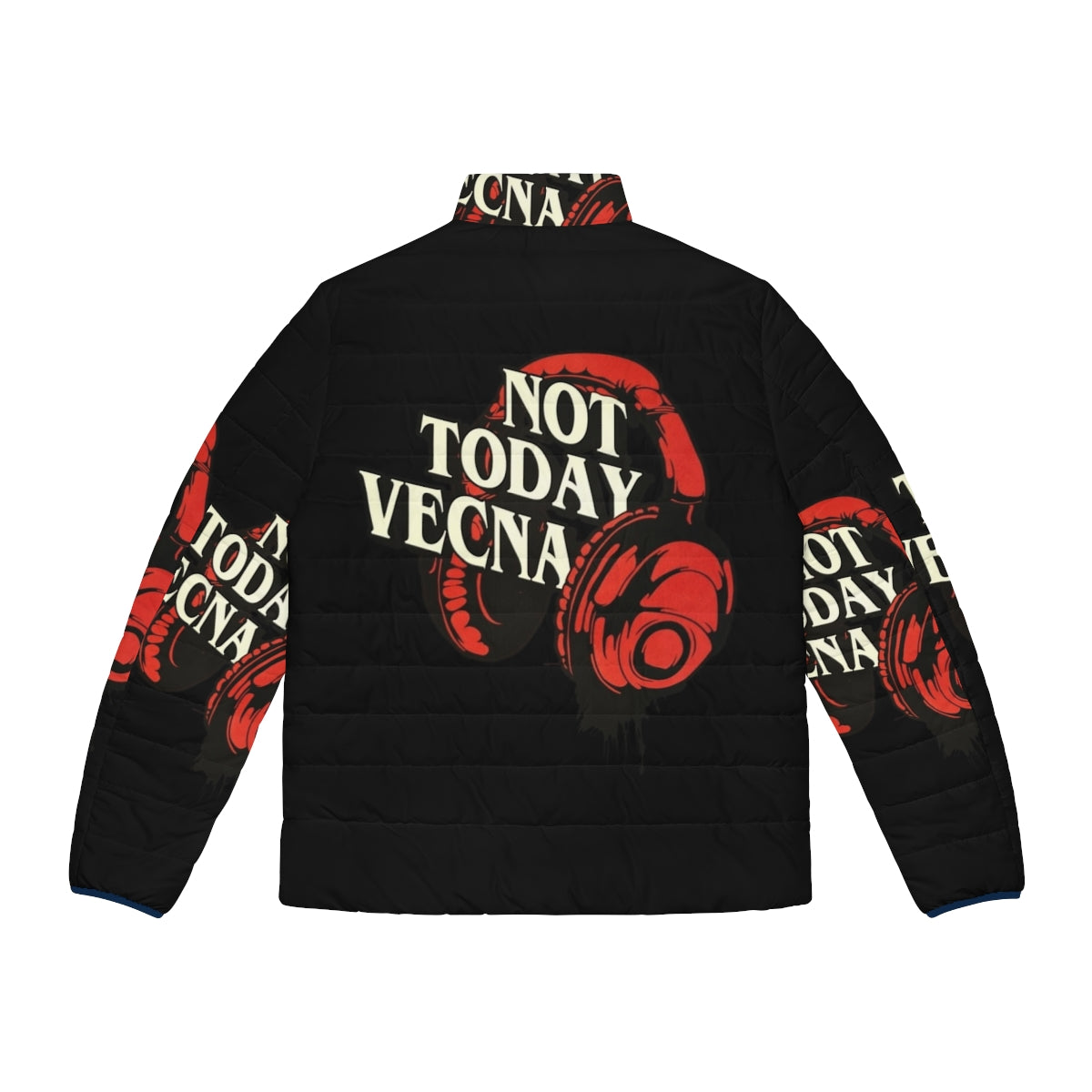 Stranger Things "Not Today Vecna" Retro Puffer Jacket - Back