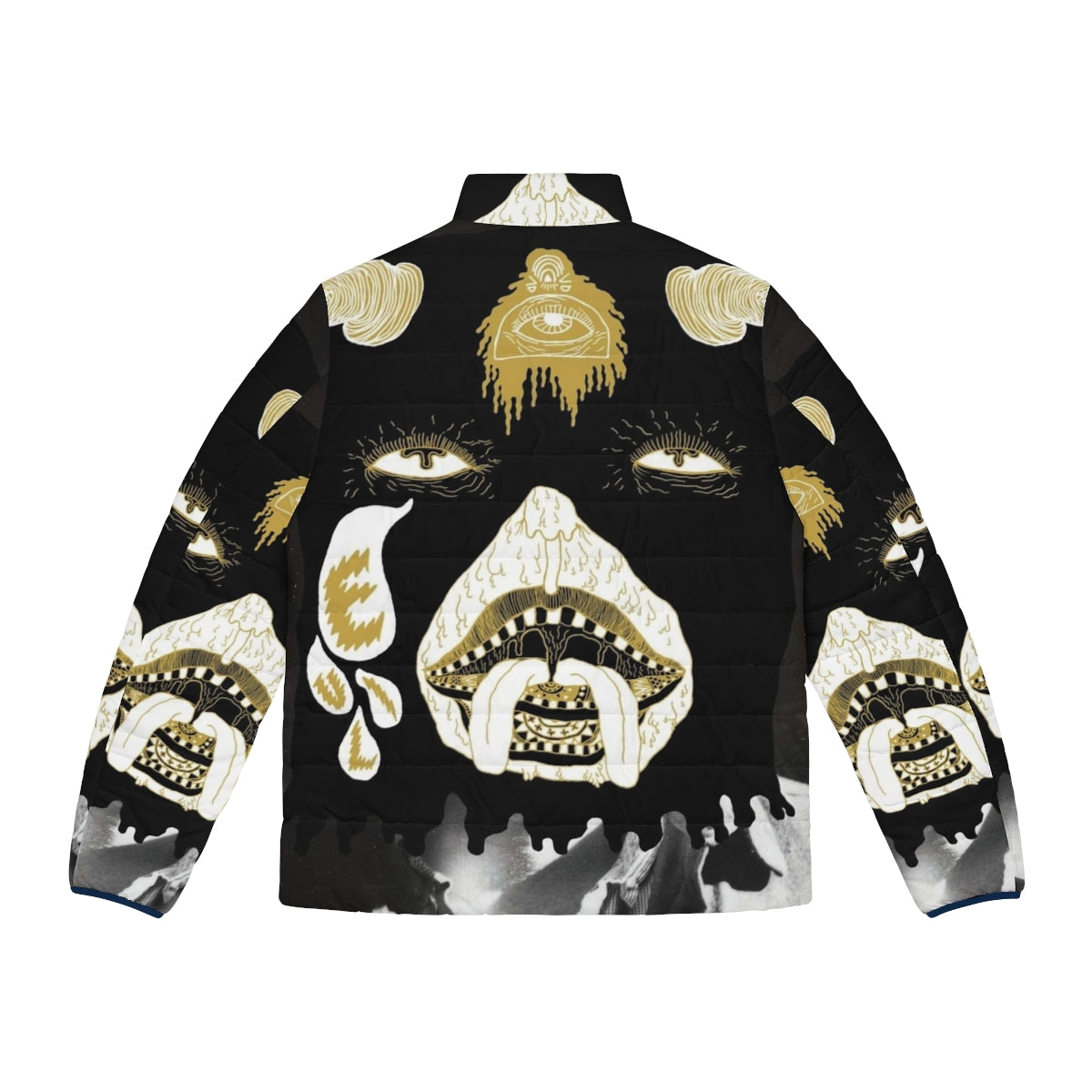 Portugal The Man Evil Friends Indie Alternative Puffer Jacket - Back