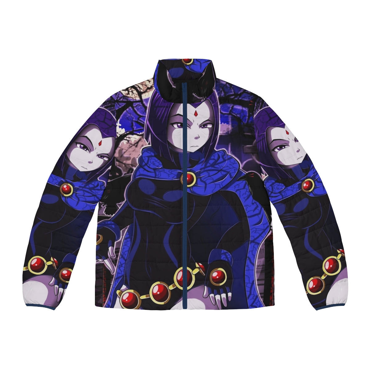 Raven Puffer Jacket for Superhero Fans