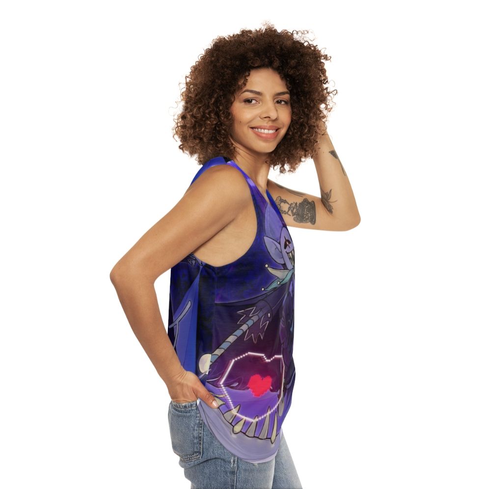 Deltarune Jevil Jester Unisex Tank Top - women side