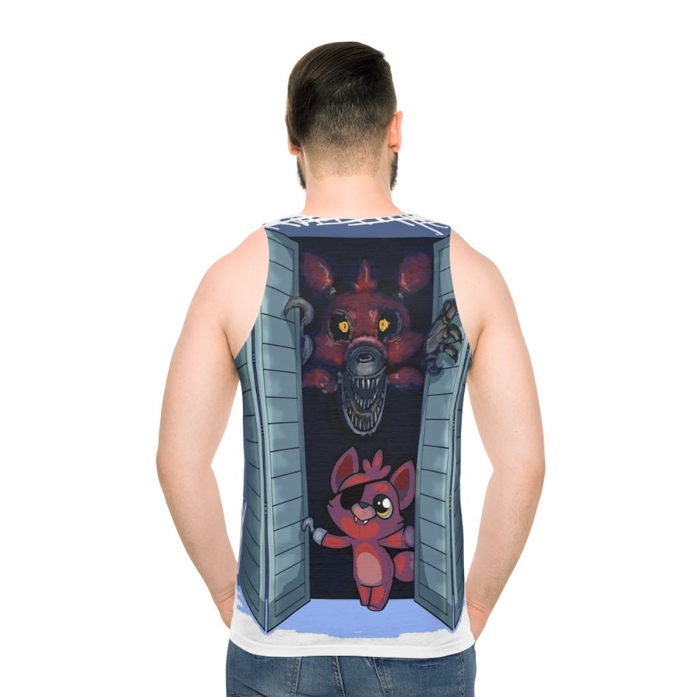 FNAF Foxy Unisex Tank Top - men back