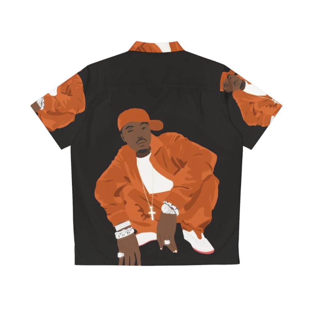 Nas Stillmatic Vector Hawaiian Shirt with Illmatic album art - Back