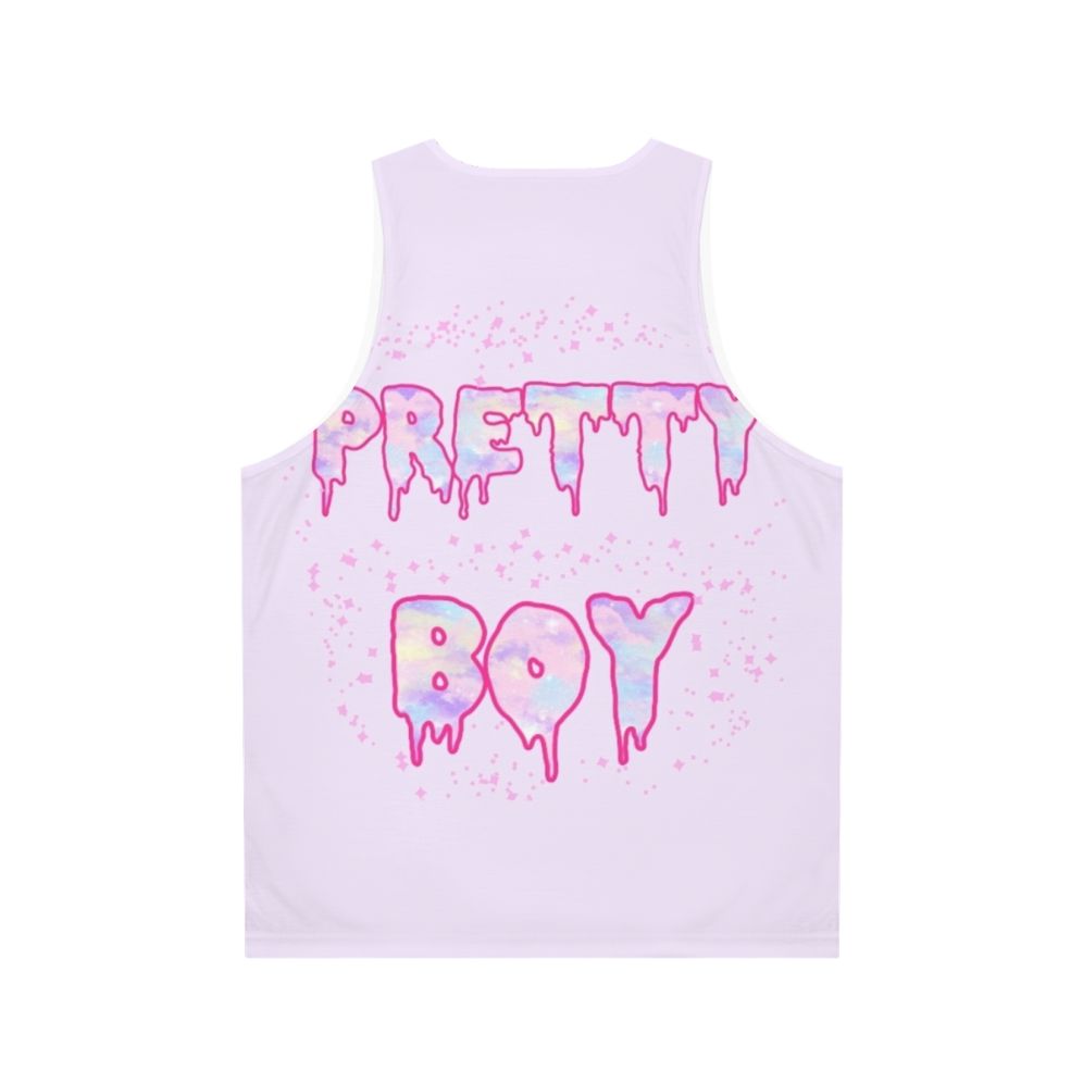 Unisex 'Pretty Boy' gender neutral tank top for the LGBTQ+ community - Back