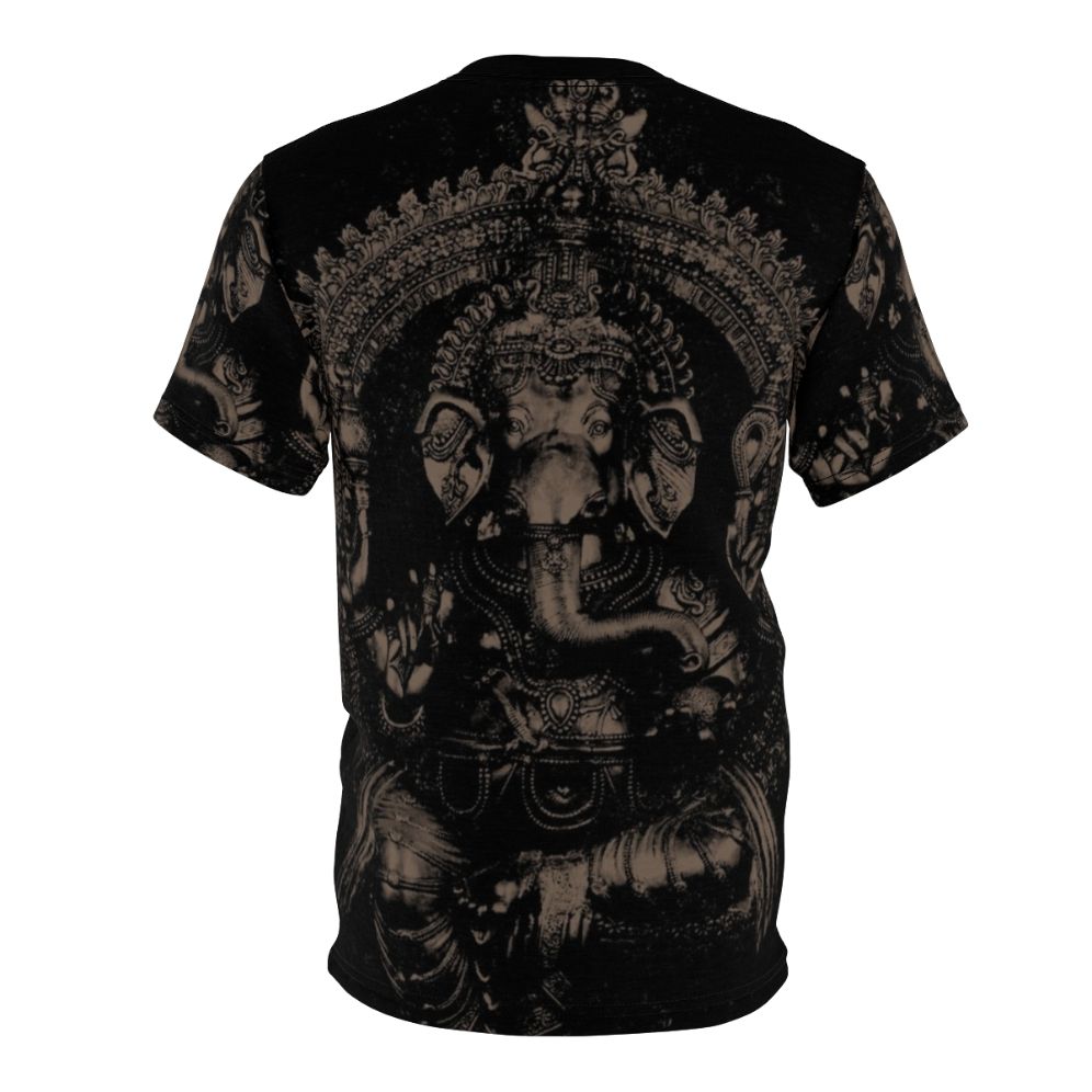 Ganesha Elephant Print T-Shirt, Hindu Mythology Inspired Design - Back