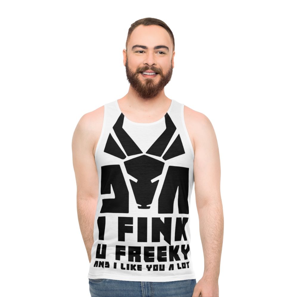 Unisex Hip Hop and Goth Inspired Tank Top - men