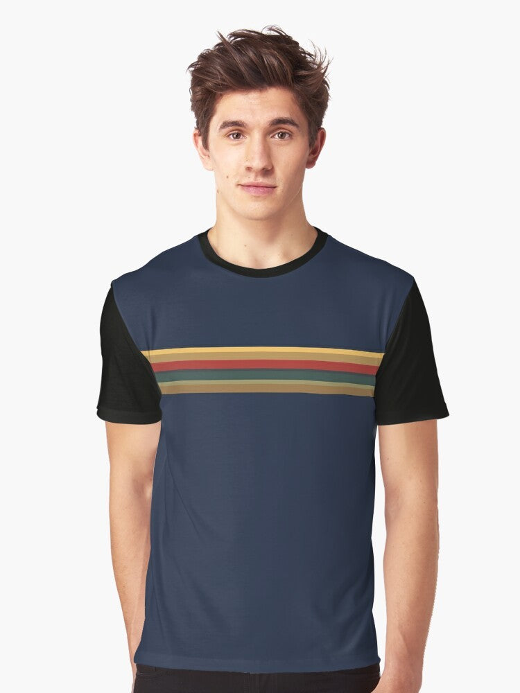 13th Doctor Who rainbow-themed graphic t-shirt for cosplay and fans - Men