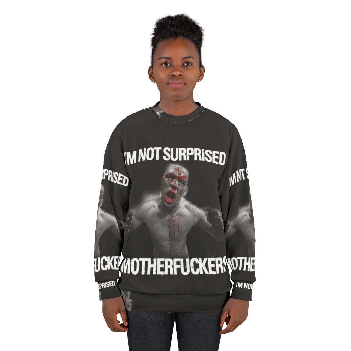 Nate Diaz "Surprise Surprise" UFC Fighter Sweatshirt - women