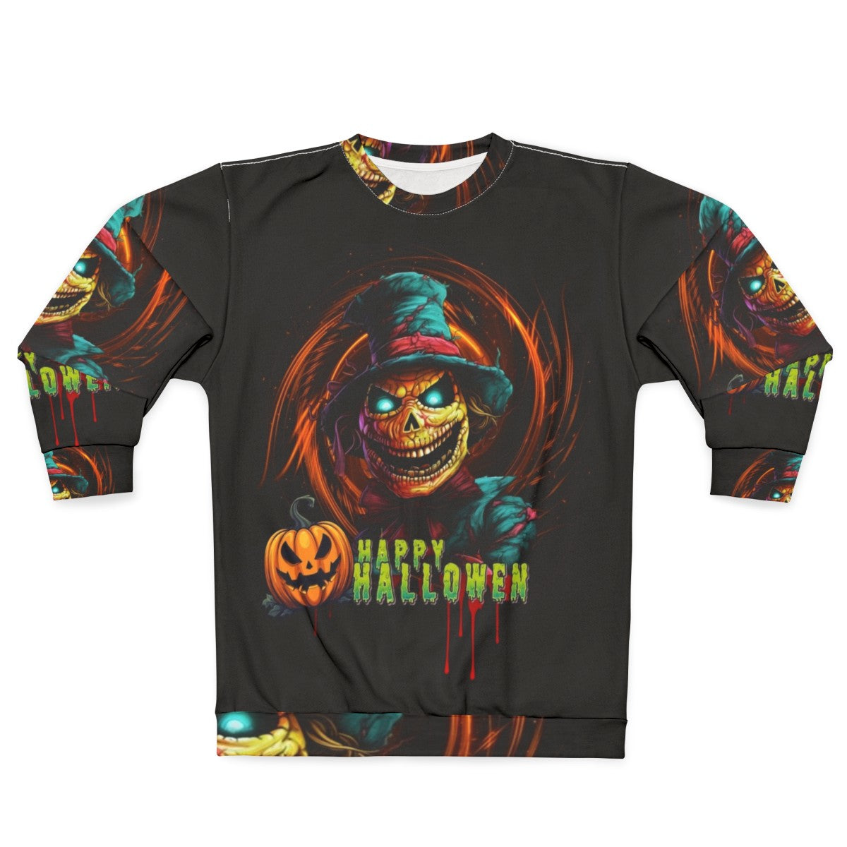 Scary Scarecrow Halloween Sweatshirt