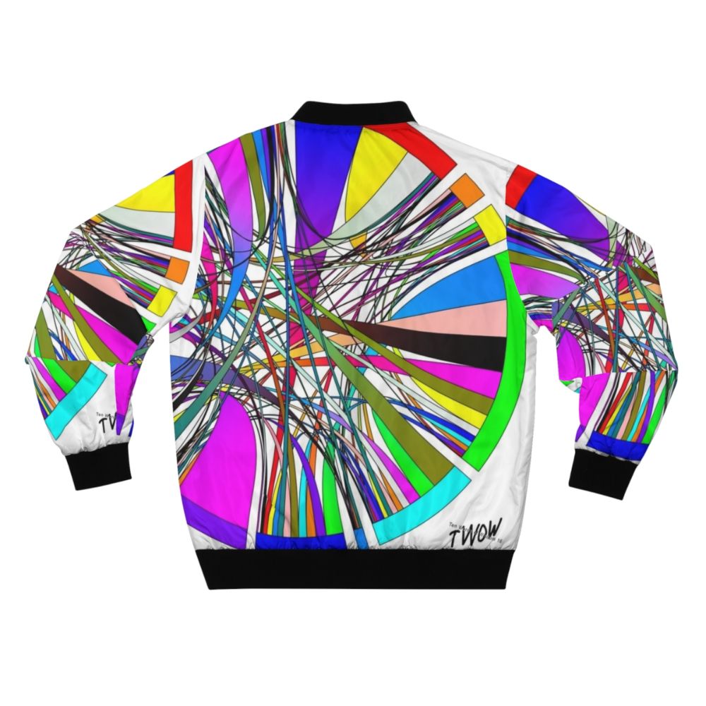 TWOW data visualization bomber jacket - Back