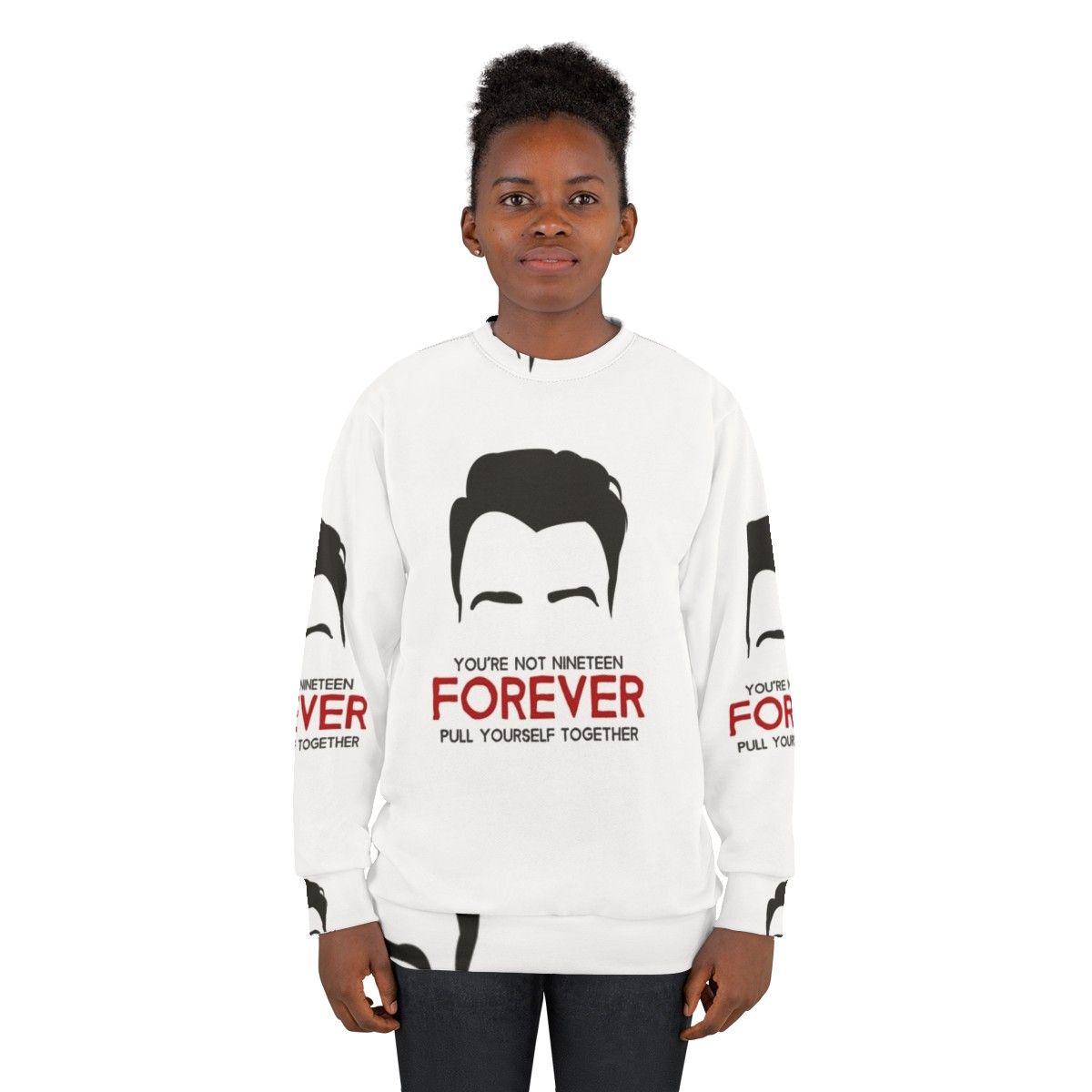 Courteeners 'You're Not 19 Forever' Minimalist Sweatshirt - women