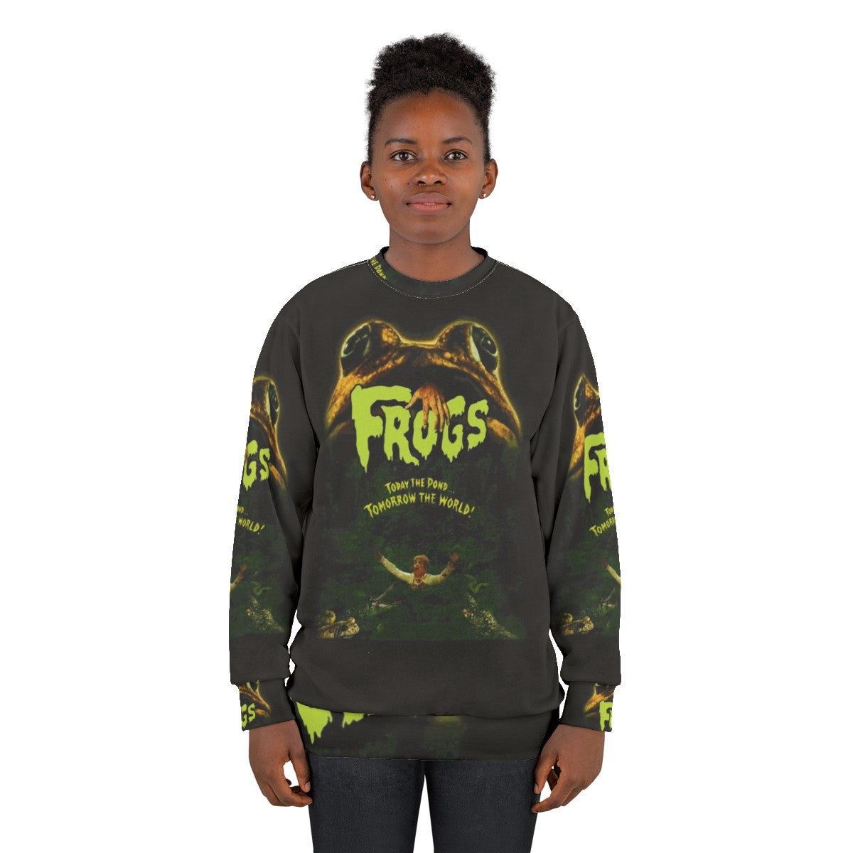 Vintage frog creature feature 70s sweatshirt - women