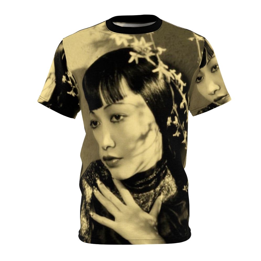 Vintage-style t-shirt featuring a portrait of legendary Asian American actress Anna May Wong