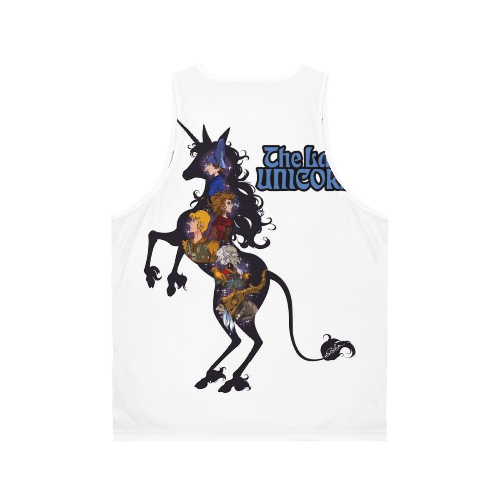 Unicorn Silhouette Unisex Tank Top - Back