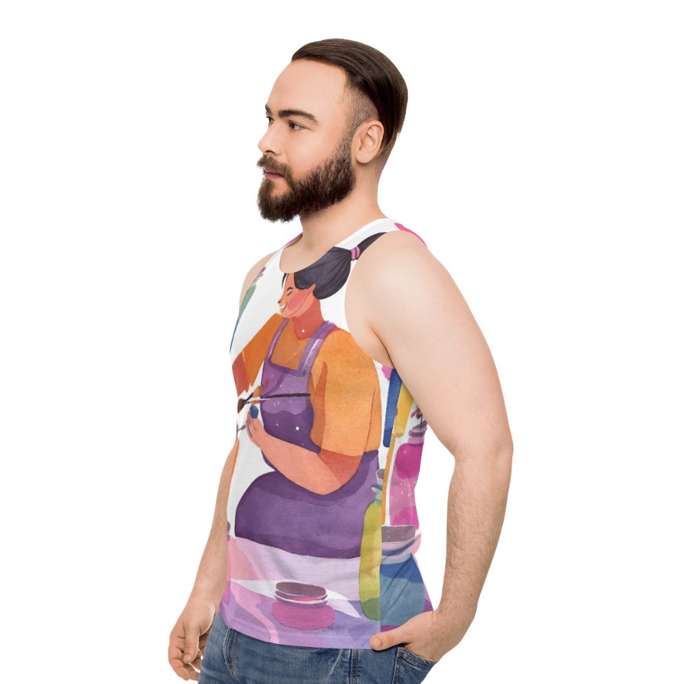 Painter's Unisex Tank Top - men side