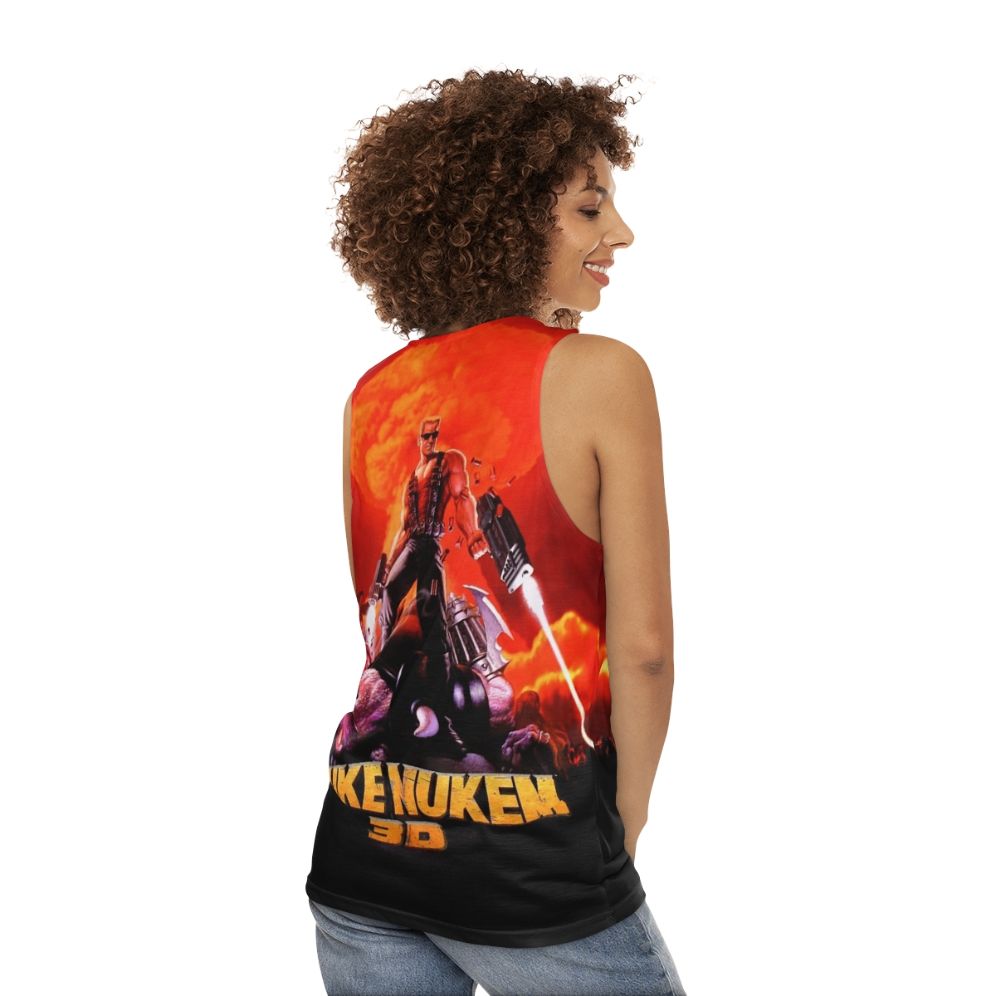 Duke Nukem 3D Retro Gaming Unisex Tank Top - women back