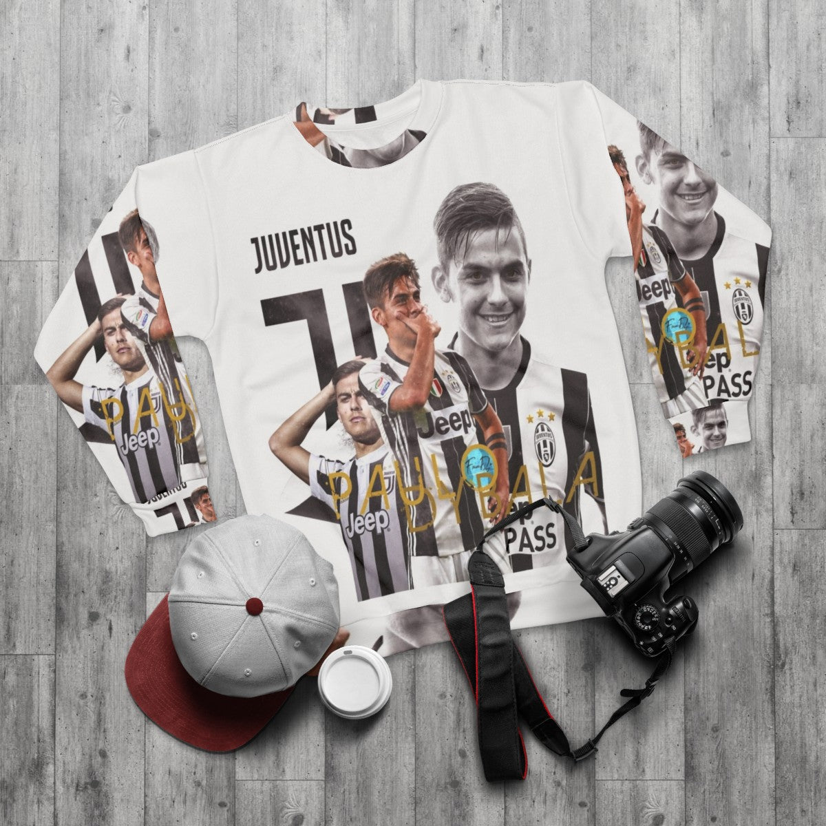 Paulo Dybala Juventus Soccer Sweatshirt - flat lay